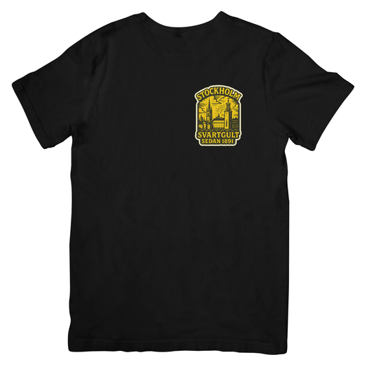 Svartgul Stad -T-shirt